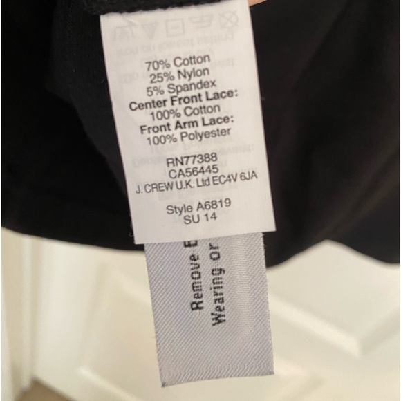 J CREW new with tags, black XL women’s top - Picture 6 of 8
